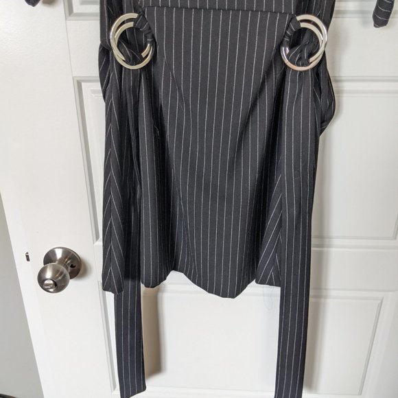 Mango Pin-Stripe Belted Tunic - Picture 5 of 8